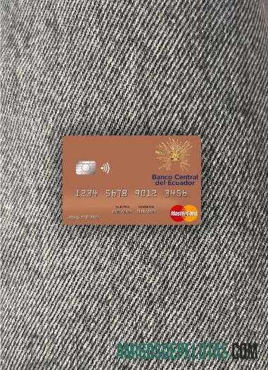 São Tomé e Príncipe Banco Equador Mastercard Photolook Front amostra